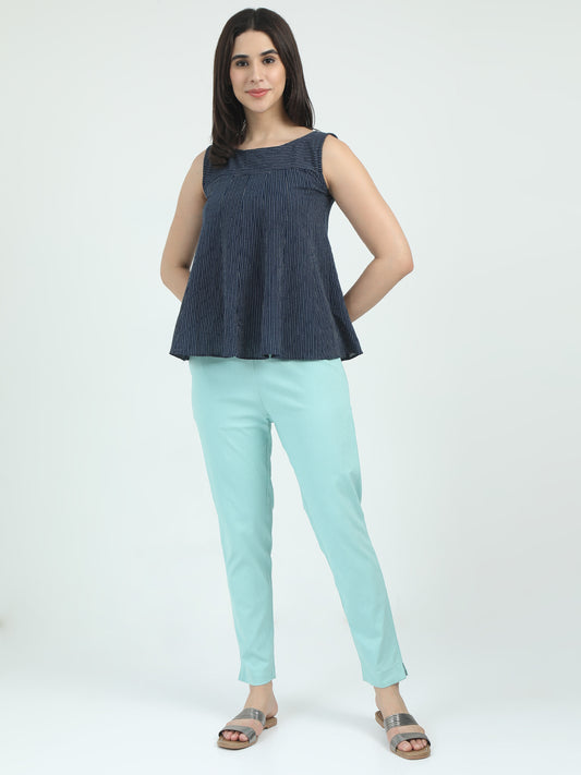 Everyday Stretch Pocket Pants - Pastel Blue