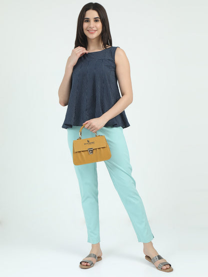 Everyday Stretch Pocket Pants - Pastel Blue
