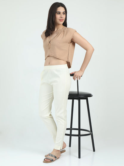 Everyday Stretch Pocket Pants - Deep Cream