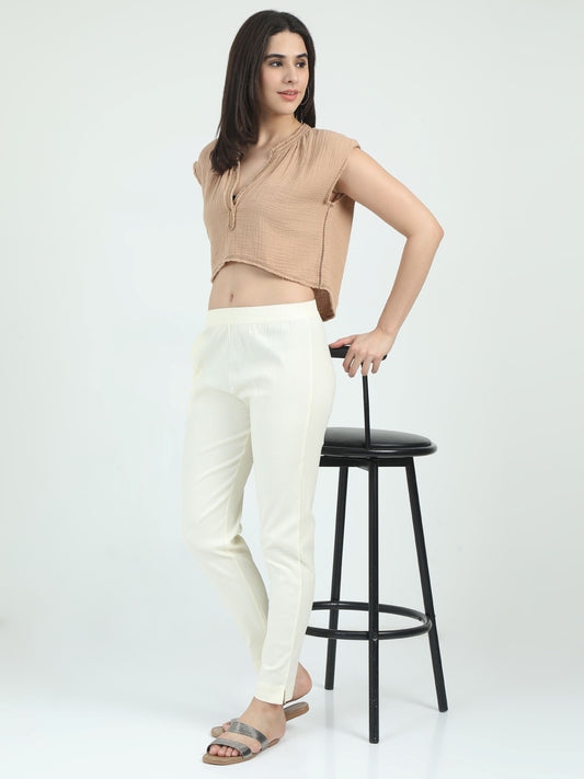 Everyday Stretch Pocket Pants - Deep Cream