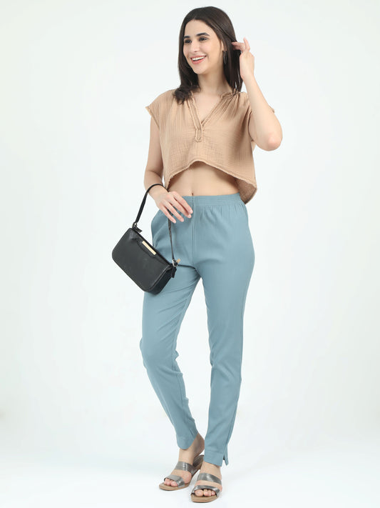 Everyday Stretch Pocket Pants - Pigeon Blue