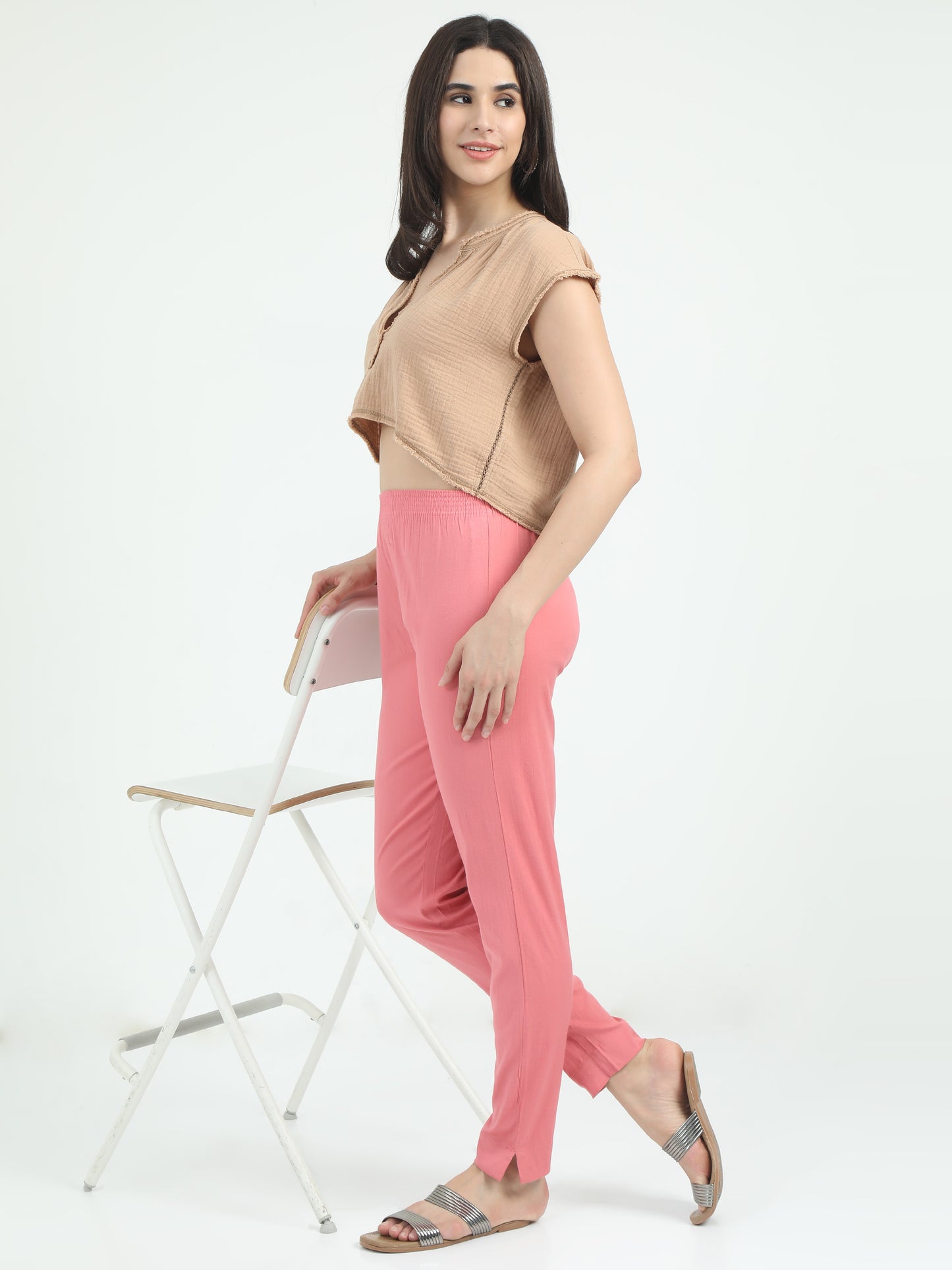 Everyday Stretch Pocket Pants - Antique Pink