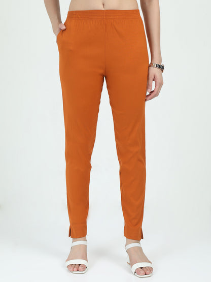 Everyday Stretch Pocket Pants - Copper Brown