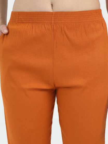 Everyday Stretch Pocket Pants - Copper Brown