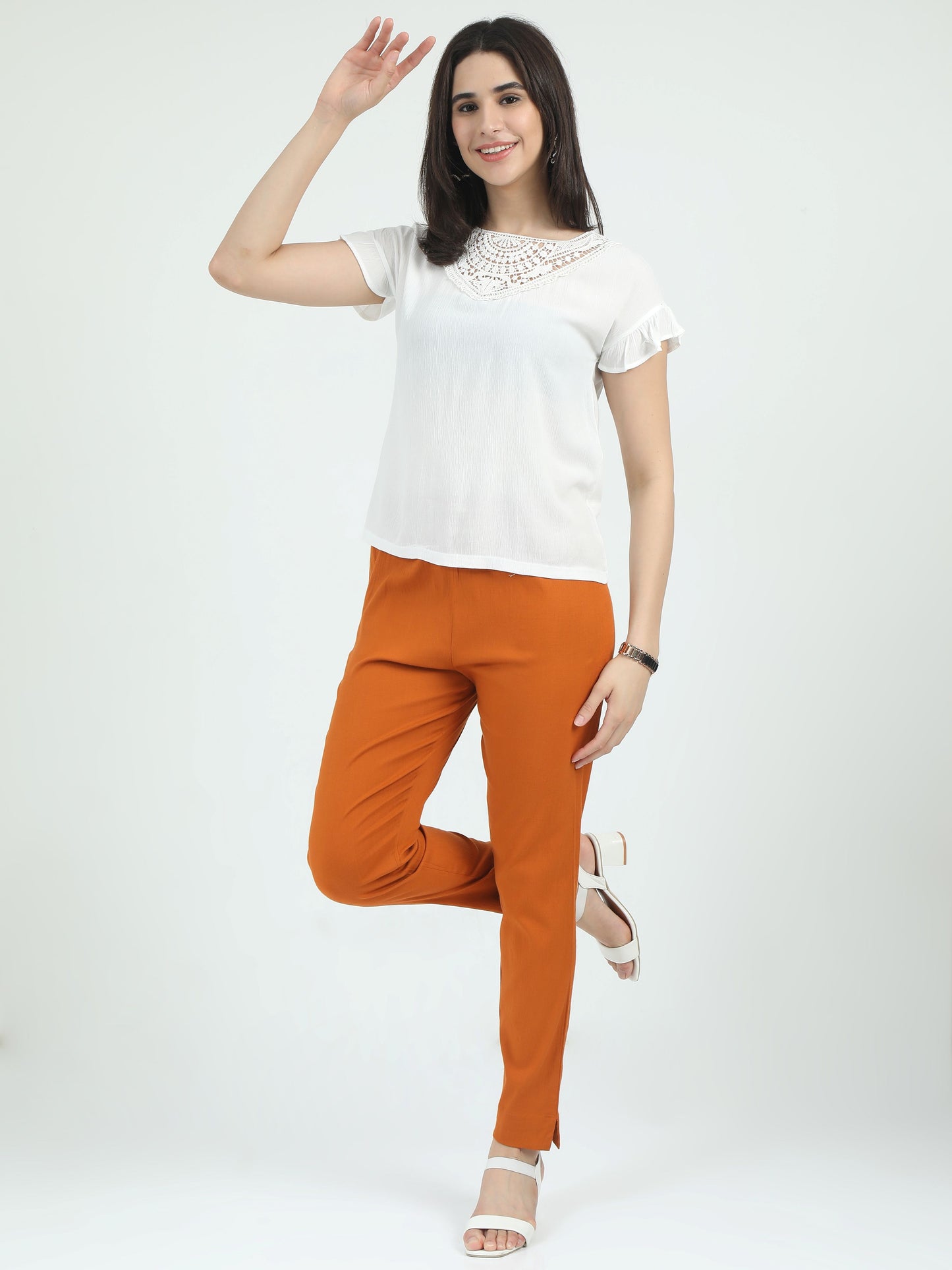 Everyday Stretch Pocket Pants - Copper Brown