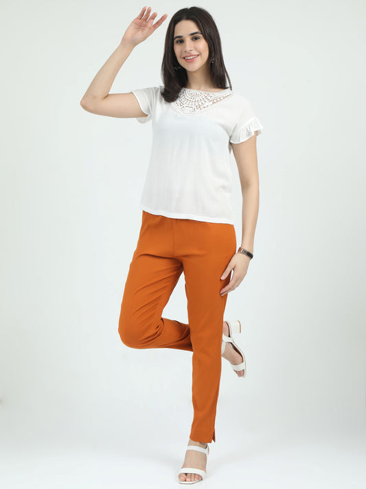 Everyday Stretch Pocket Pants - Copper Brown