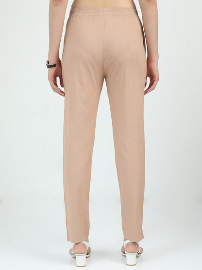 Everyday Stretch Pocket Pants - Brown Beige
