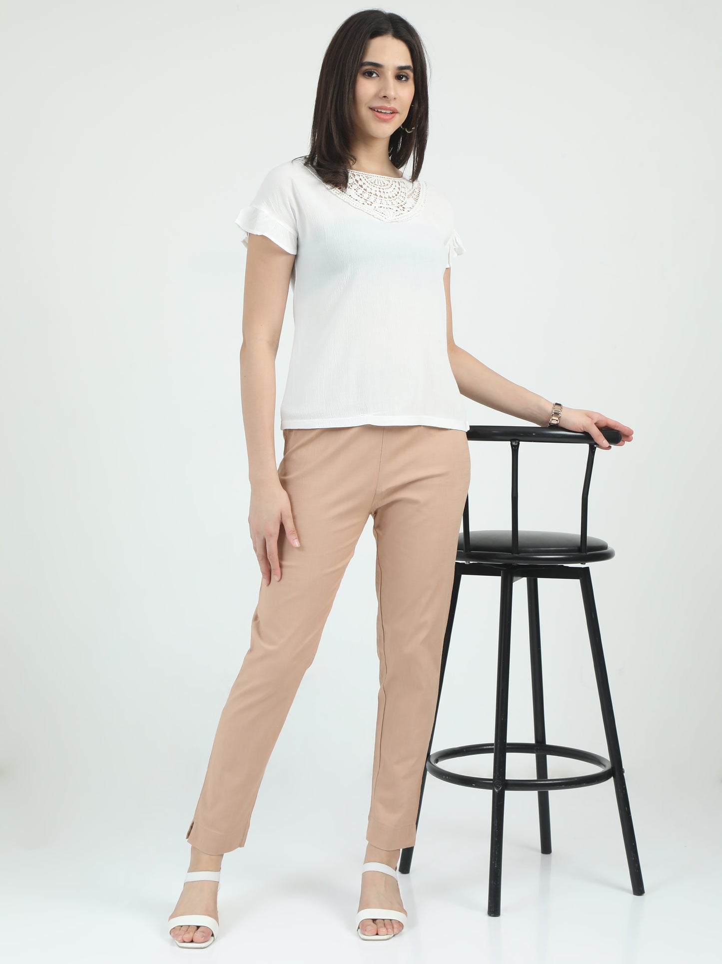 Everyday Stretch Pocket Pants - Brown Beige