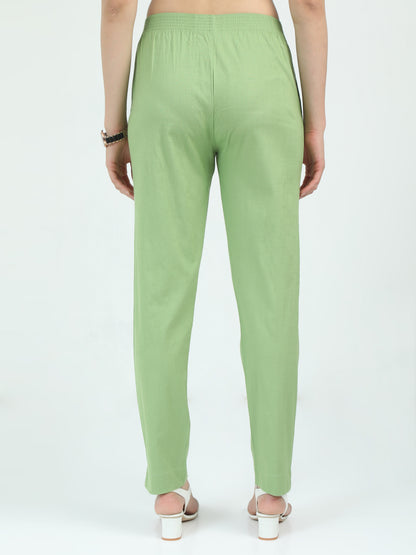 Everyday Stretch Pocket Pants - Pale Green