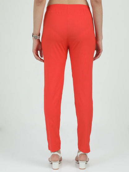 Everyday Stretch Pocket Pants - Carrot Peach