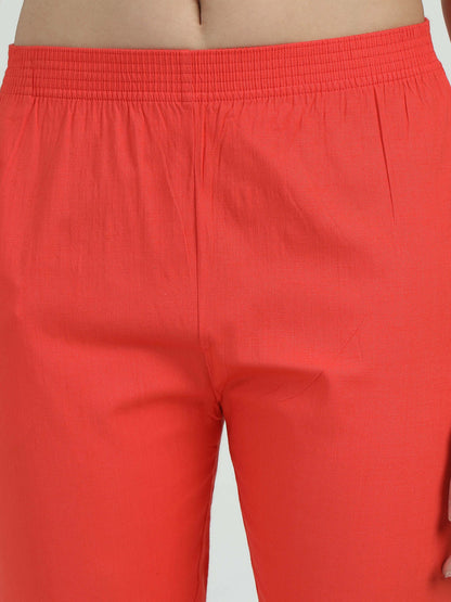 Everyday Stretch Pocket Pants - Carrot Peach