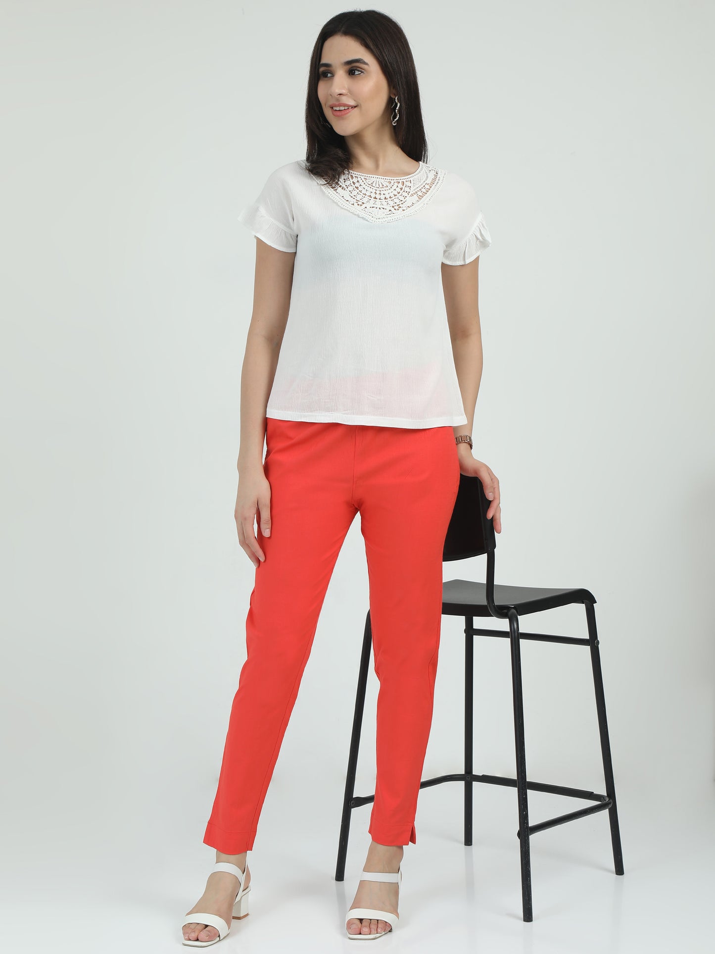Everyday Stretch Pocket Pants - Carrot Peach