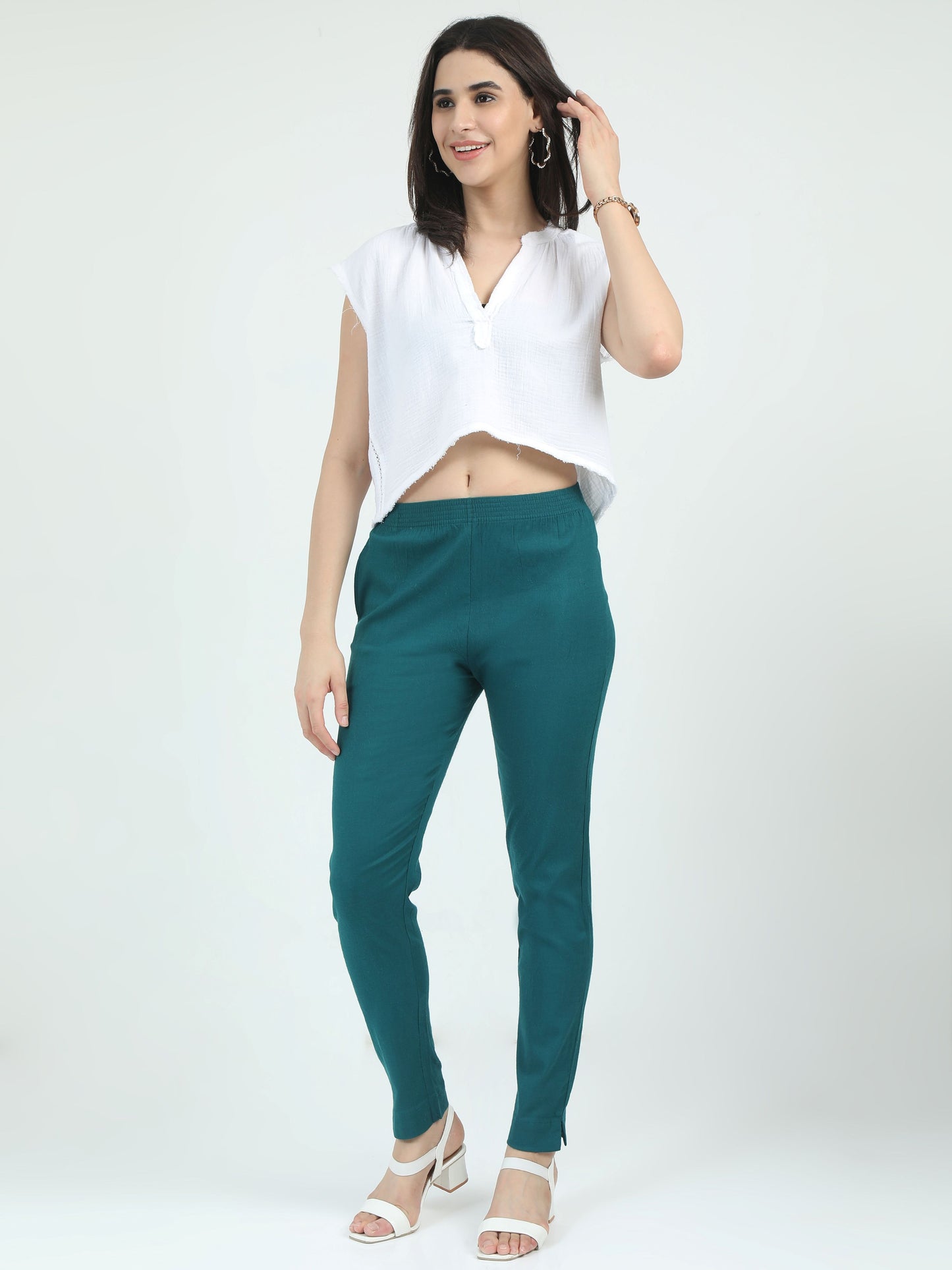 Everyday Stretch Pocket Pants - Silk Rama Green