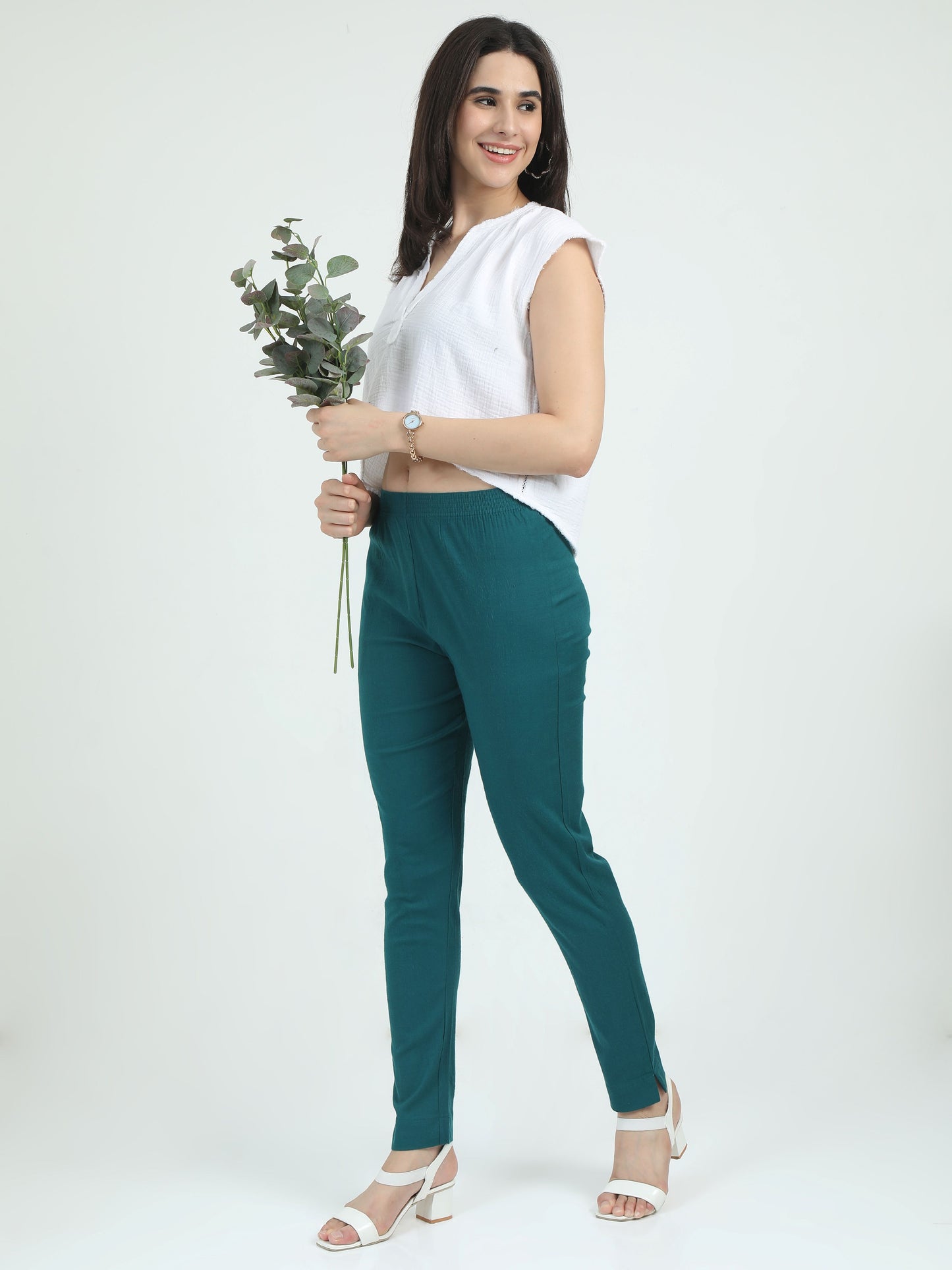 Everyday Stretch Pocket Pants - Silk Rama Green
