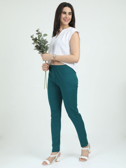 Everyday Stretch Pocket Pants - Silk Rama Green