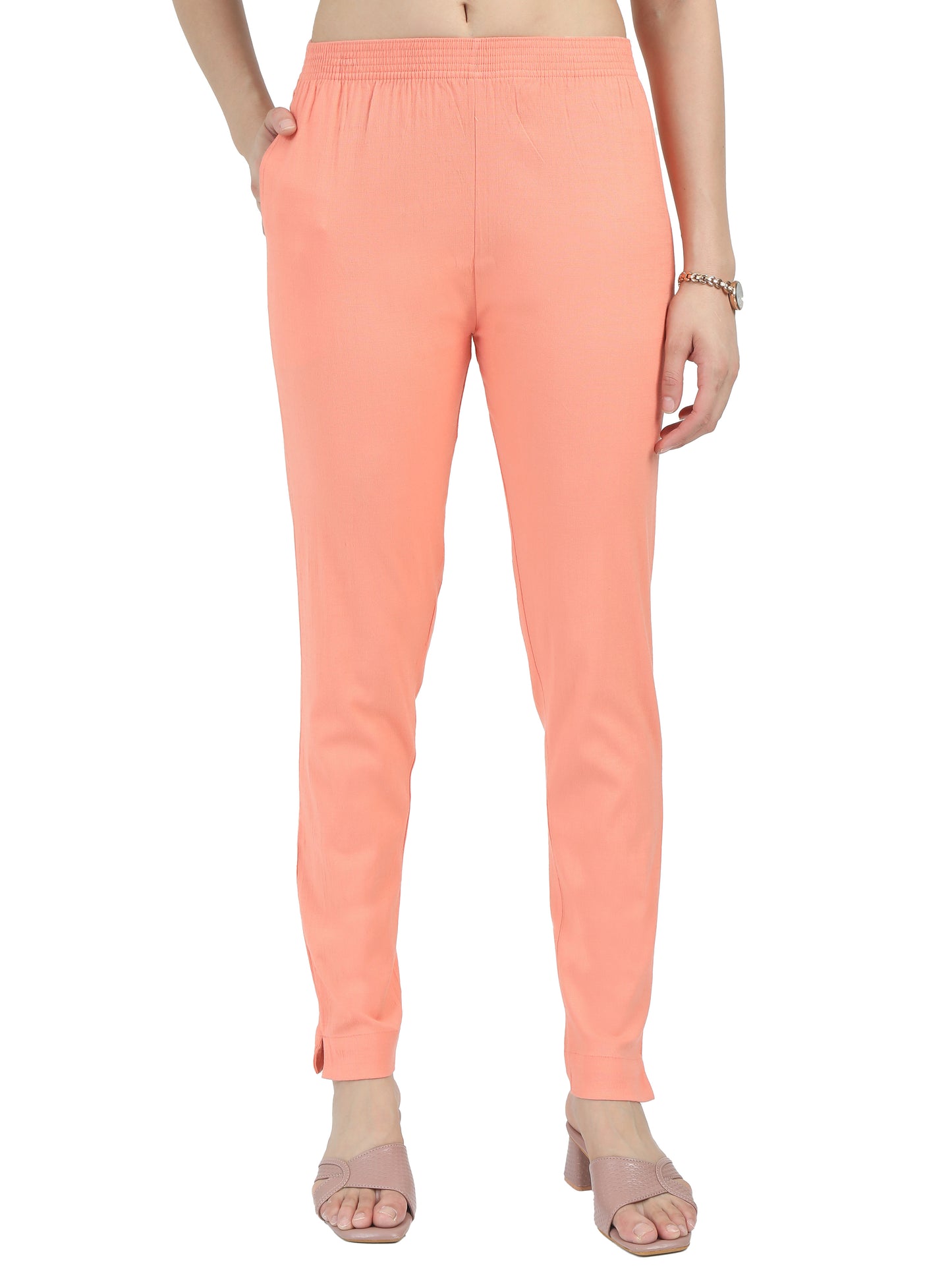 Everyday Stretch Pocket Pants - Light Pink