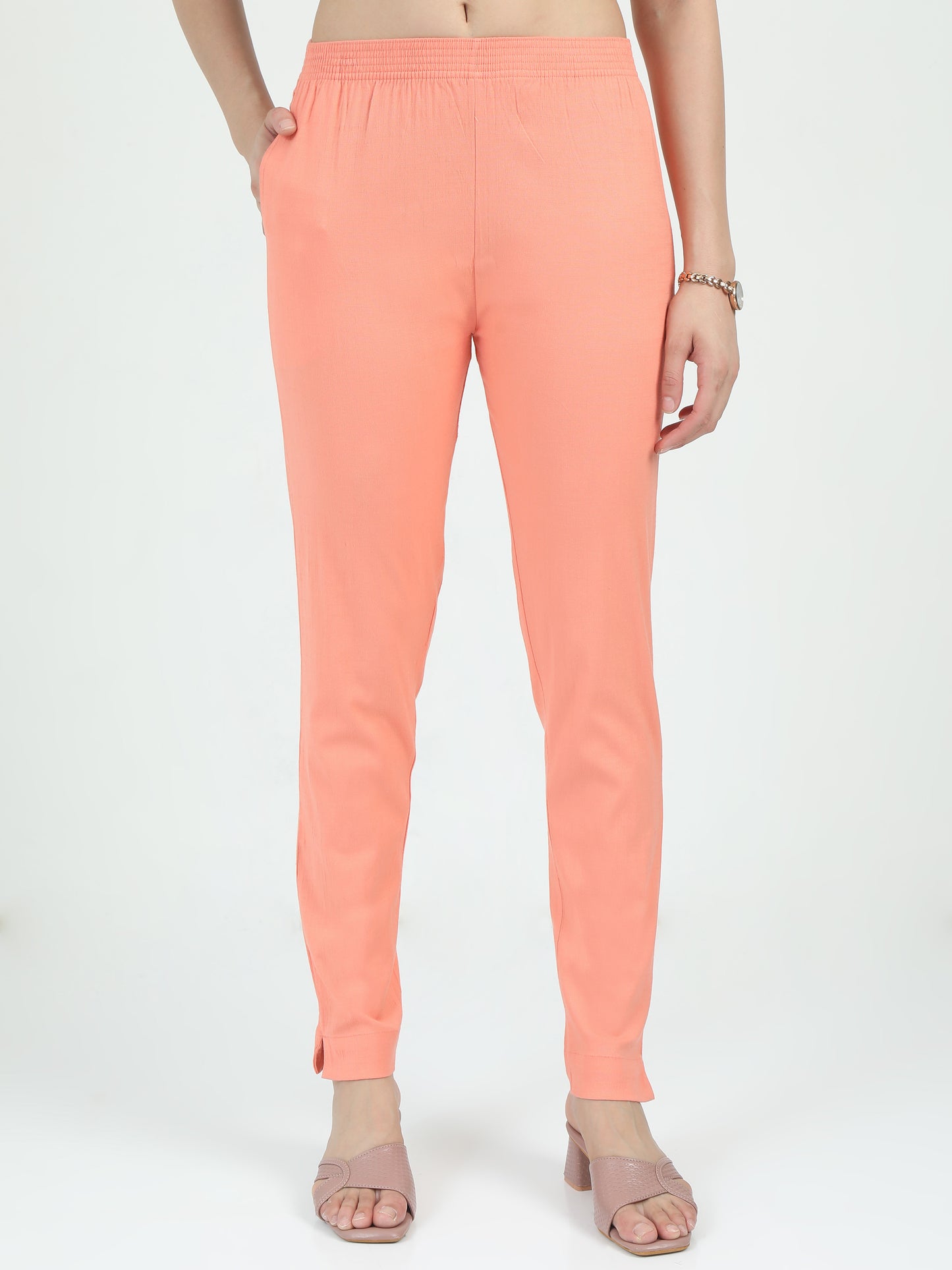 Everyday Stretch Pocket Pants - Light Pink