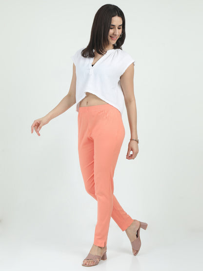 Everyday Stretch Pocket Pants - Light Pink