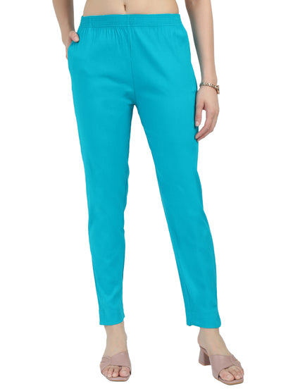 Everyday Stretch Pocket Pants - Bright Teal