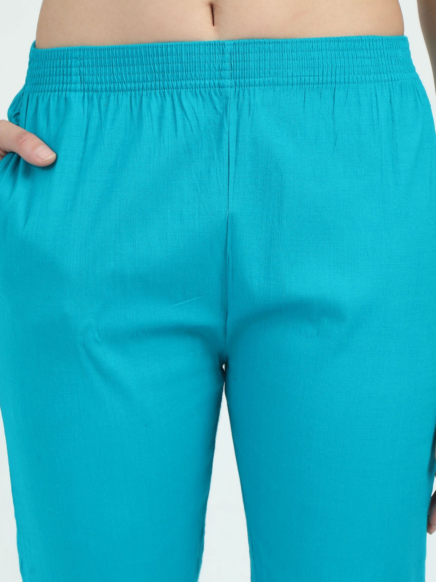 Everyday Stretch Pocket Pants - Bright Teal