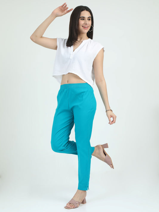 Everyday Stretch Pocket Pants - Bright Teal