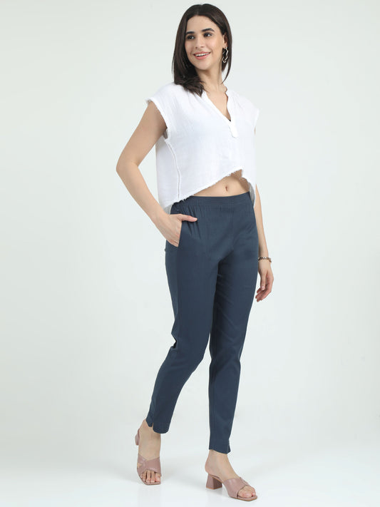 Everyday Stretch Pocket Pants - Granite Grey