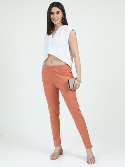 Everyday Stretch Pocket Pants - Light Copper